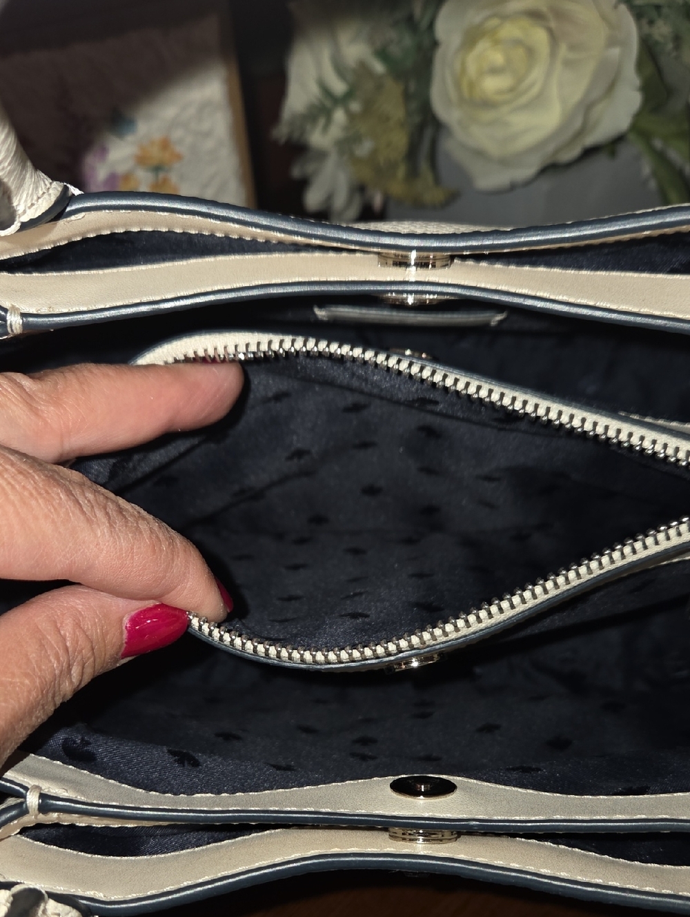 Kate Spade NY Dumpling Denim Satchel EUC - Picture 12 of 16